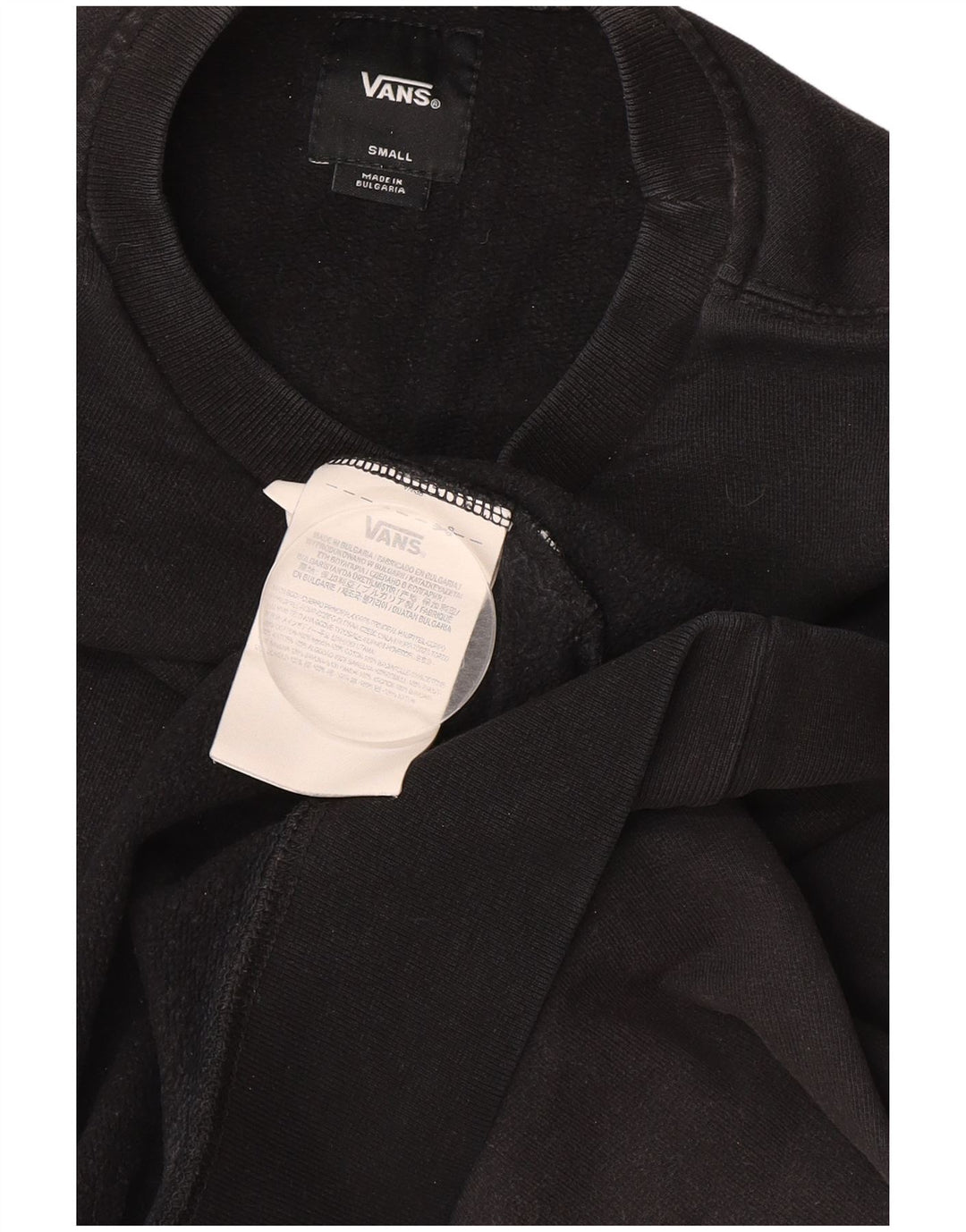 Hanorac grafic pentru bărbați VANS Pulover mic, negru, bumbac