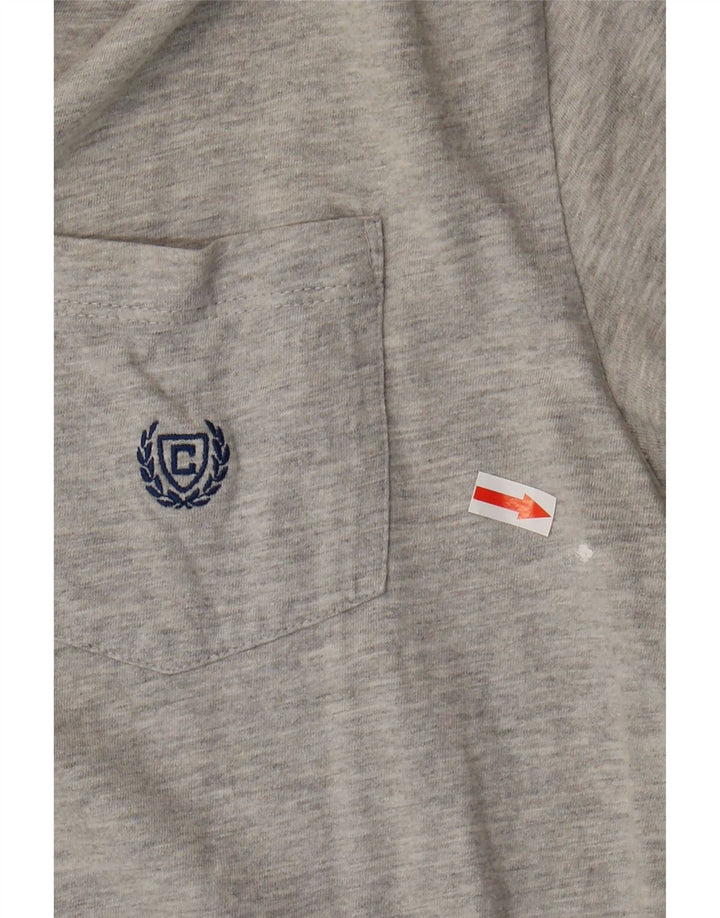 Tricou pentru femei Chaps Top din bumbac gri mediu