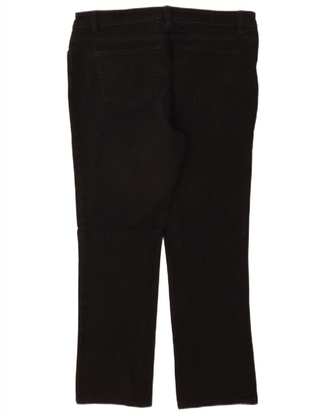 Pantaloni casual, drepti, mici CHAPS pentru femei US 10 Large W30 L27 Negru