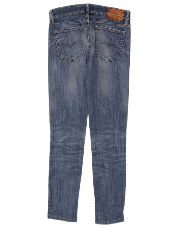 Polo Ralph Lauren Womens Tompkins Skinny Jeans W26 L29 Blue Cotton