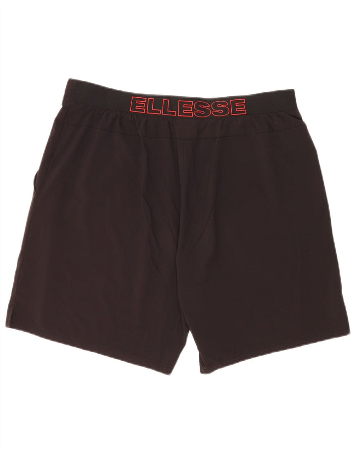Pantaloni scurți sport grafic pentru bărbați Ellesse, mari, negru, poliester