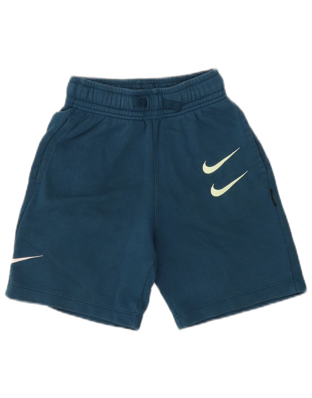 Pantaloni scurți sport grafic NIKE pentru băieți 8-9 ani, mici, albastru, bumbac