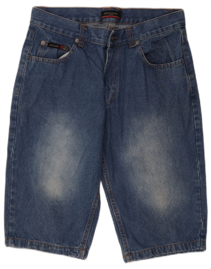 Pantaloni scurți din blugi pentru bărbați Pierre Cardin Mici W28 Bumbac albastru