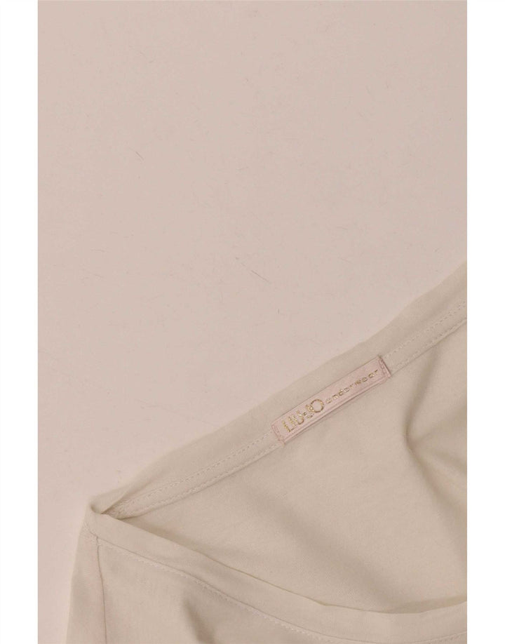 Tricou grafic Liu Jo pentru femei Top UK 12 Medium White