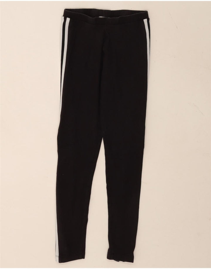 Leggings grafic Adidas pentru femei UK 12, bumbac gri mediu