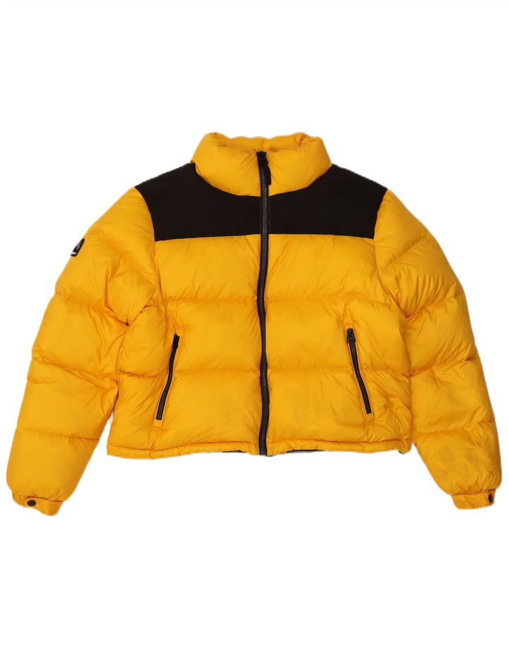 Jachetă Captusată Crop Superdry pentru femei UK 16, mare, galben, din nailon
