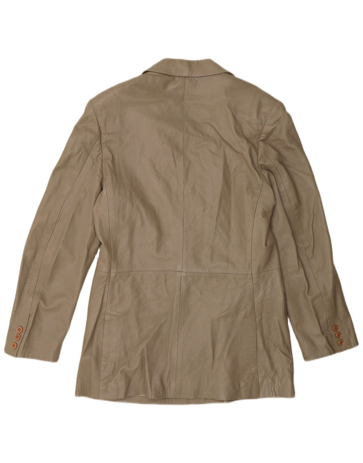 Jachetă vintage din piele dublu pentru femei IT 52 2XL gri