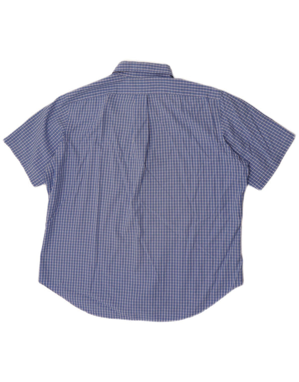 Cămașă cu mânecă scurtă pentru bărbați Ralph Lauren, cu croiala clasică, XL, albastru