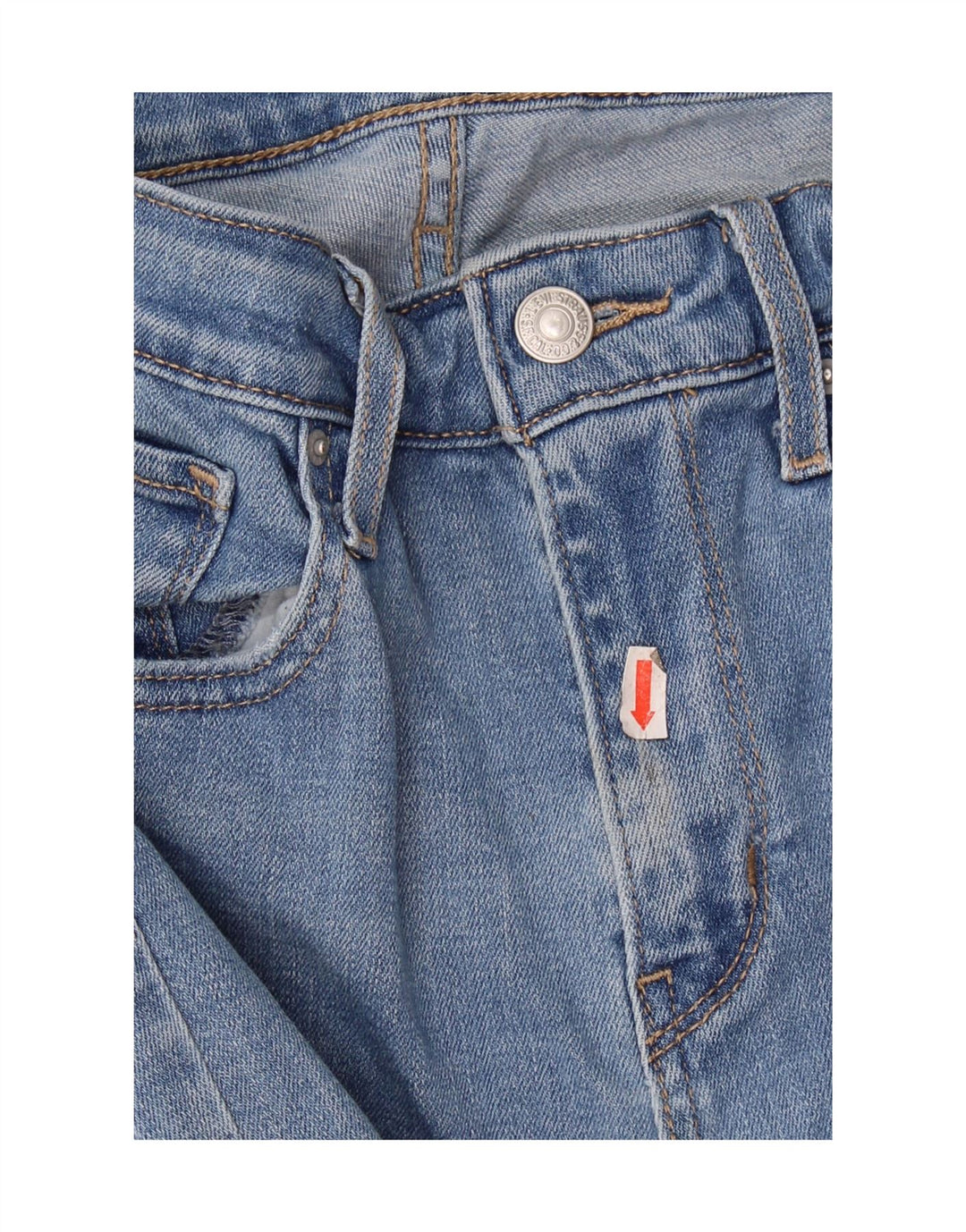 Blugi skinny cu talie înaltă 721 Levi's pentru femei L27 L32 Bumbac albastru