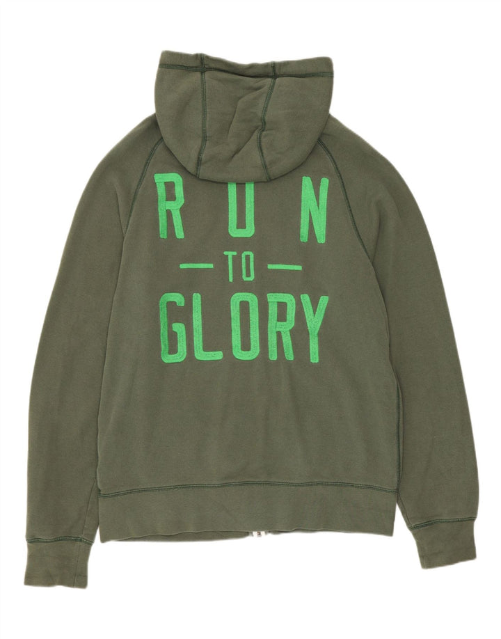 Pulover Nike pentru bărbați, cu fermoar, bumbac kaki mediu