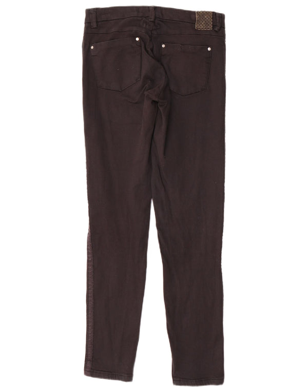 Pantaloni casual slim pentru femei Zara EU 36 XS W26 L28 bumbac negru