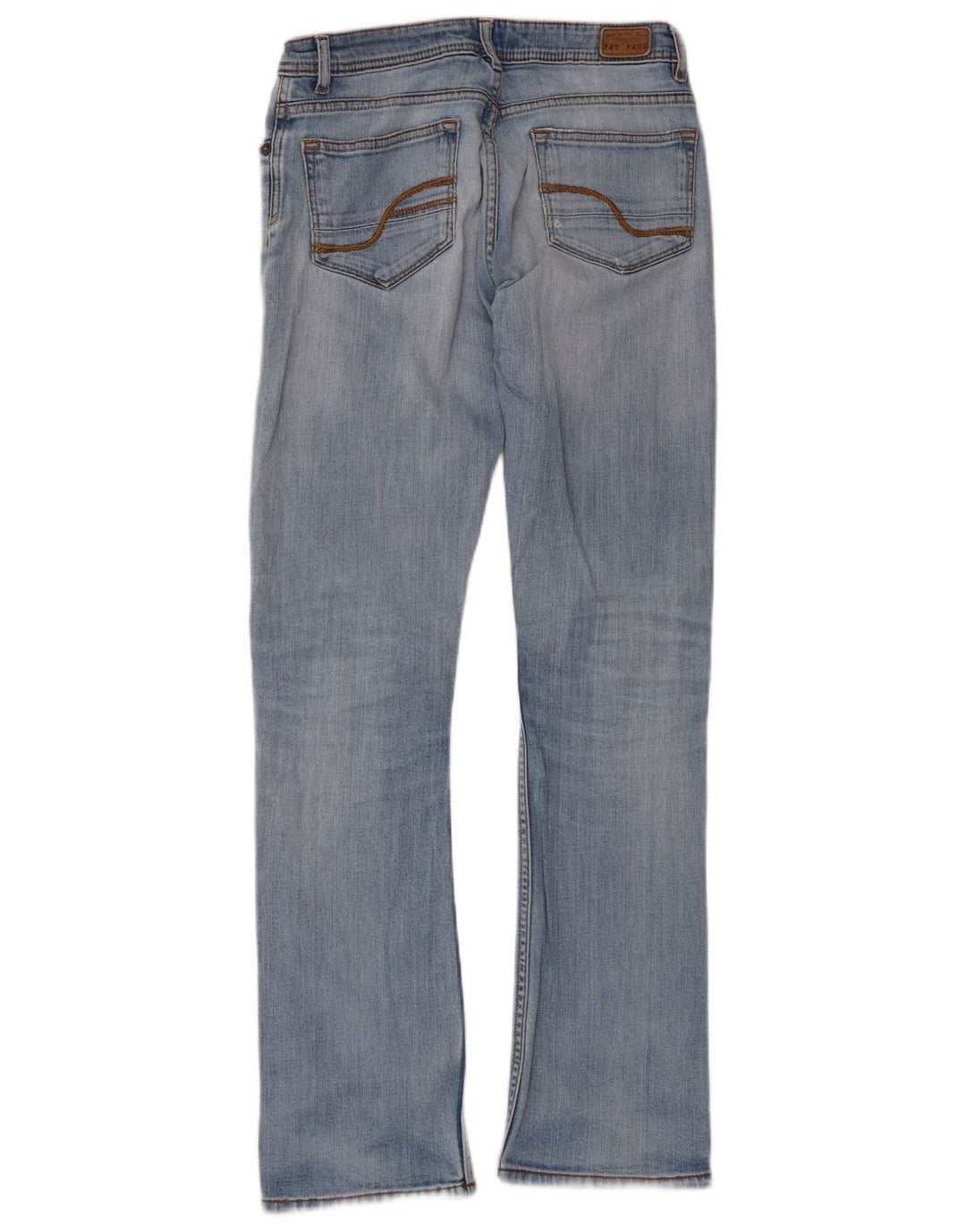 Fat Face Blugi Bootcut Distressed Femei UK 8 Small W28 L30 Blue
