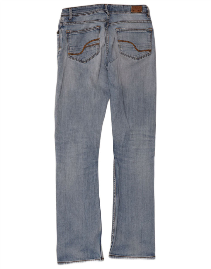 Fat Face Blugi Bootcut Distressed Femei UK 8 Small W28 L30 Blue