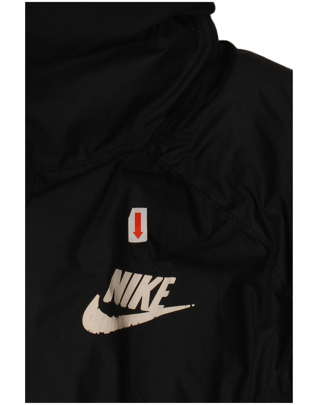 Jachetă căptușită supradimensionată pentru femei Nike, UK 10, poliester negru mic