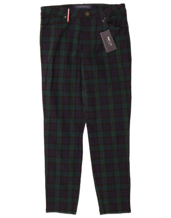 Pantaloni chino pentru femei Tommy Hilfiger US 6 Medium W28 L28 Green Check