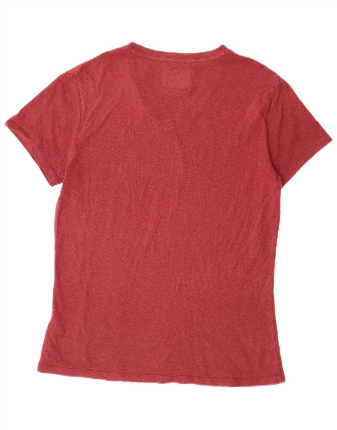 SUPERDRY Tricou pentru femei Top UK 14 Medium Burgundy Bumbac