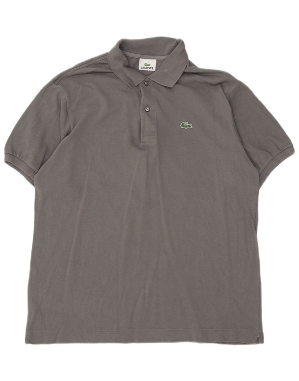 Tricou polo Lacoste pentru bărbați mărimea 5 mare bumbac gri