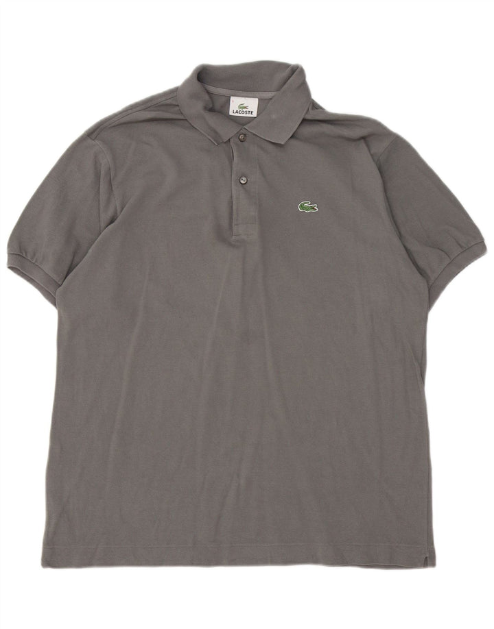 Tricou polo Lacoste pentru bărbați mărimea 5 mare bumbac gri