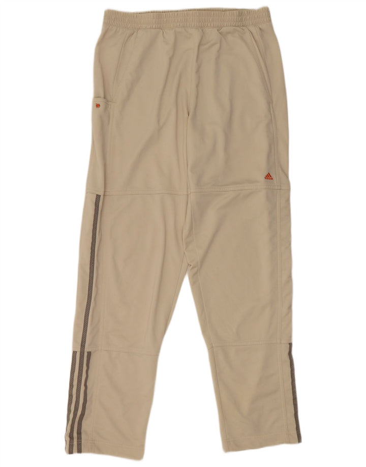 Pantaloni de trening Adidas pentru bărbați, poliester mediu bej
