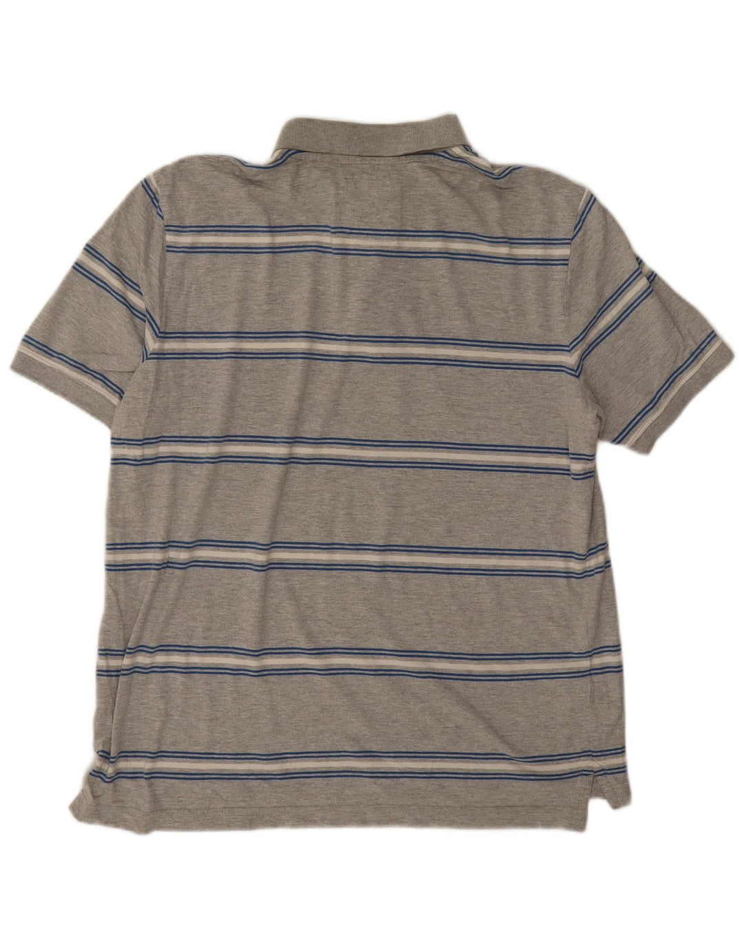 Crew Clothing Tricou polo pentru bărbați, bumbac cu dungi gri mediu
