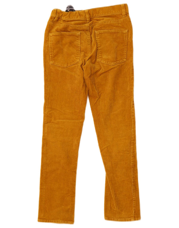 Pantaloni drepti din velur Boden Boys 8-9 ani W24 L24 galben bumbac