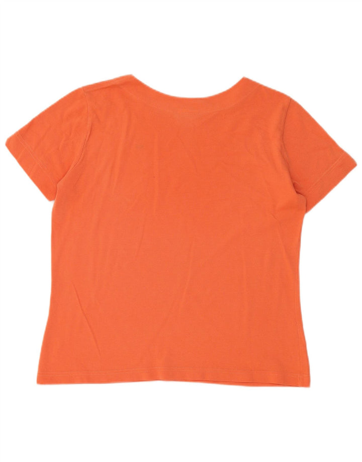 Tricou pentru femei Lacoste Top Marimea 46 XL Bumbac portocaliu
