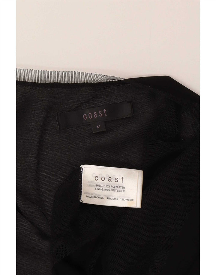 Coasta pentru femei cu mâneci 3/4 See Through Bolero Top UK 14 Poliester mediu negru
