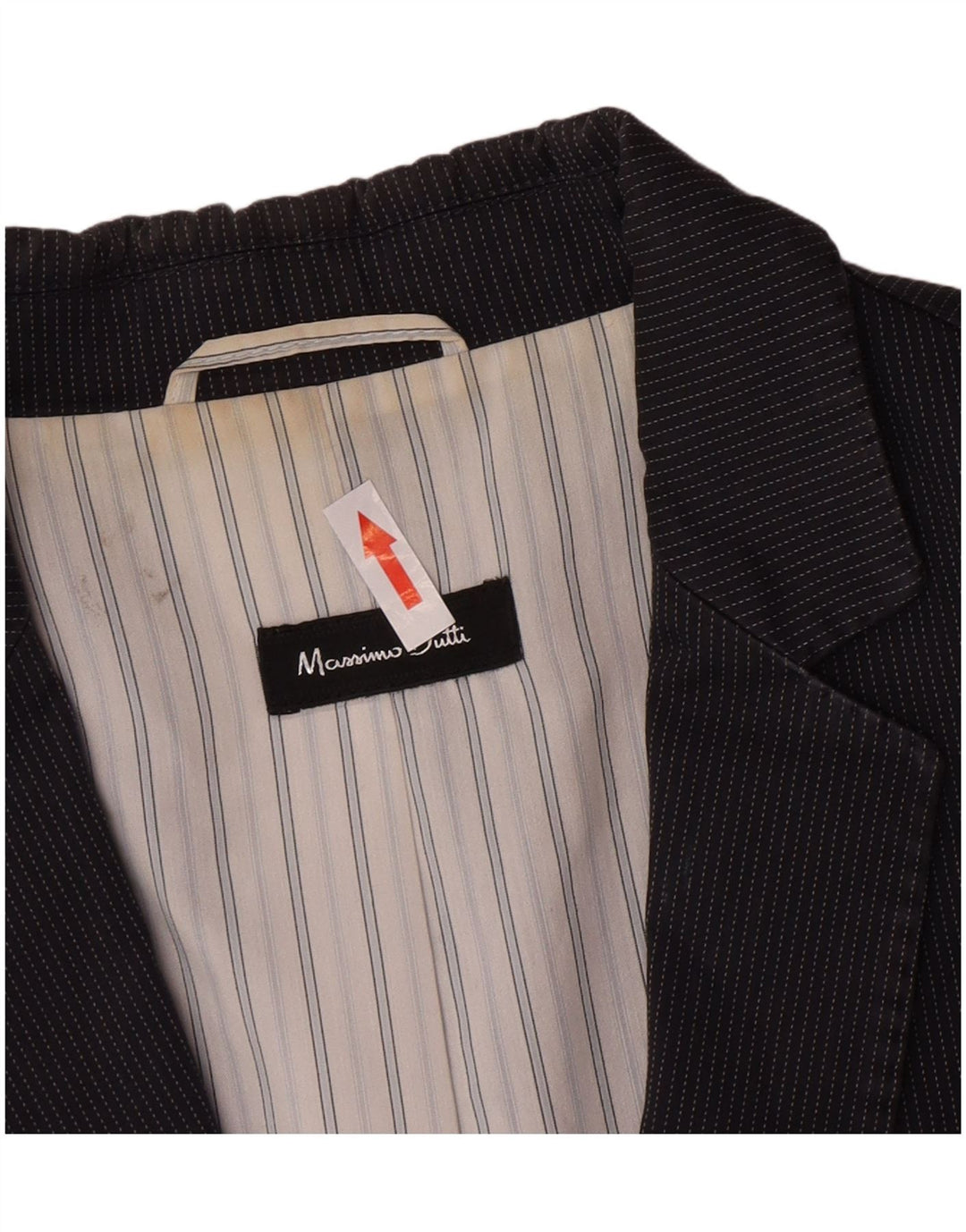 Massimo Dutti Jachetă pentru damă cu 1 nasture EU 44 XL Bleumarin cu dungi