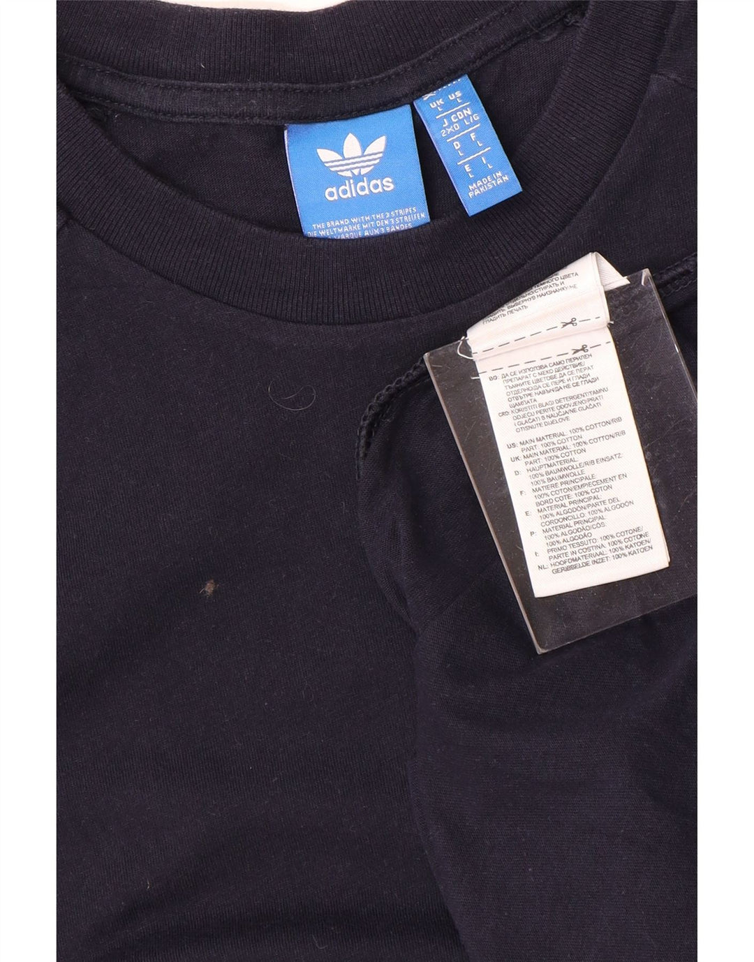 Tricou pentru bărbați Adidas Top mare din bumbac bleumarin