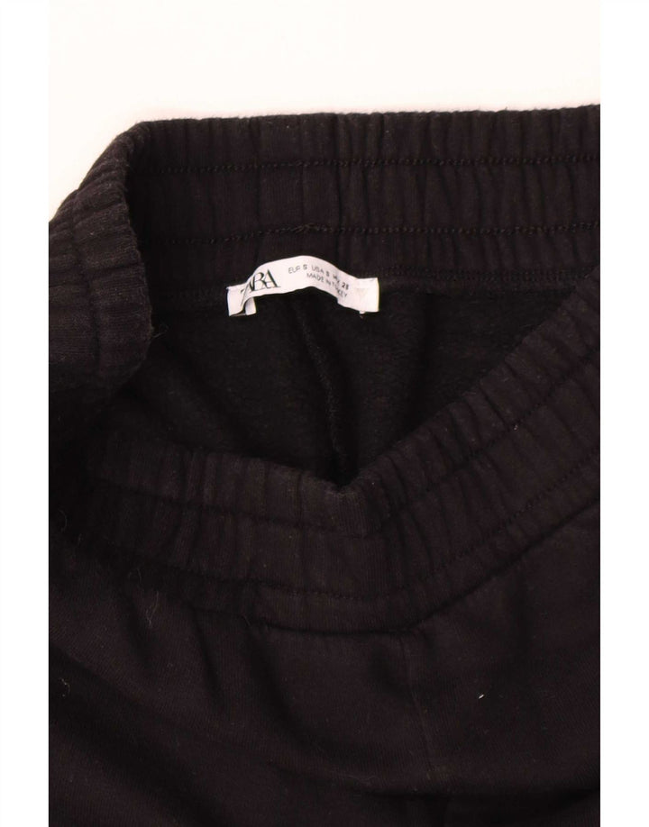 Pantaloni de trening Capri pentru femei Zara UK 8 Small Black