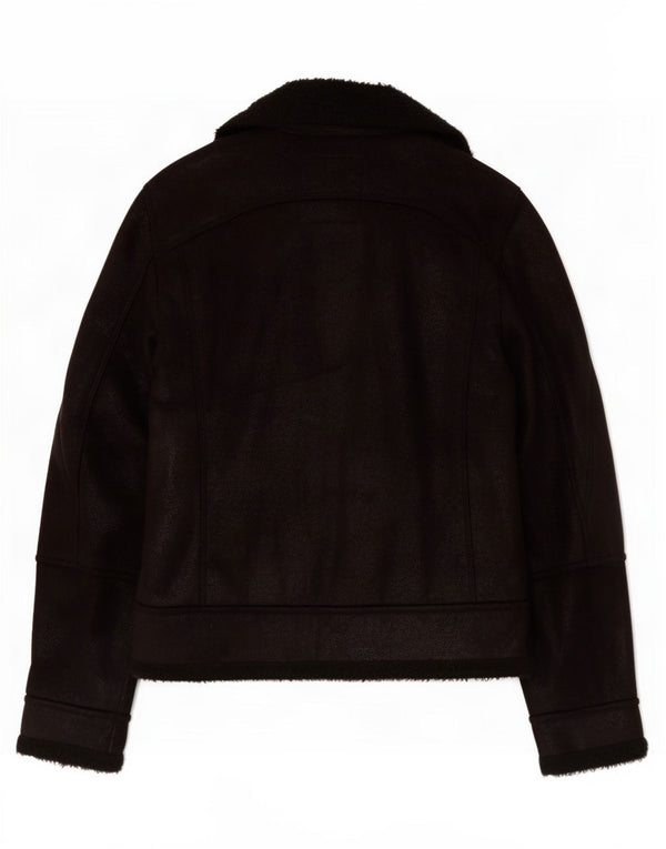 Jachetă Sherpa pentru bărbați Zara UK 40 Large Black