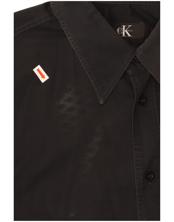 Cămașă pentru bărbați CALVIN KLEIN, mare, neagră, bumbac