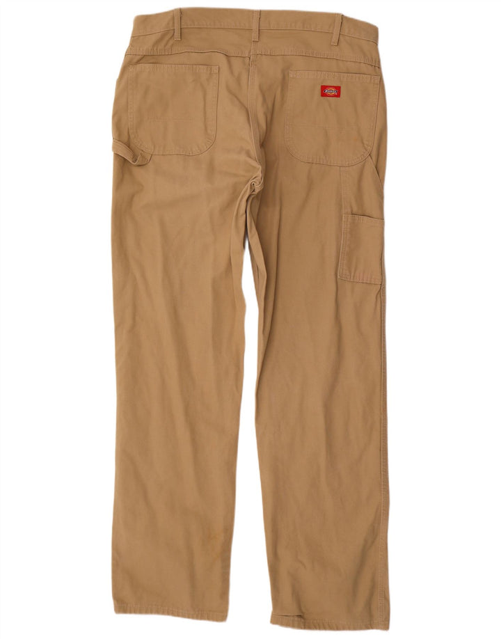 DICKIES Pantaloni drepti cargo pentru bărbați W38 L36 bumbac bej