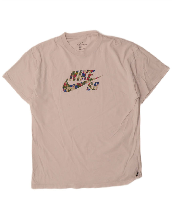 Tricou grafic pentru bărbați Nike Top Medium White Bumbac