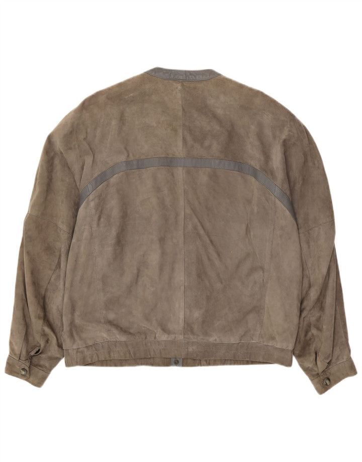 Jachetă de piele intoarsa pentru barbati VINTAGE UK 42 XL gri