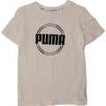 Tricou grafic PUMA pentru băieți Top 9-10 ani bumbac alb