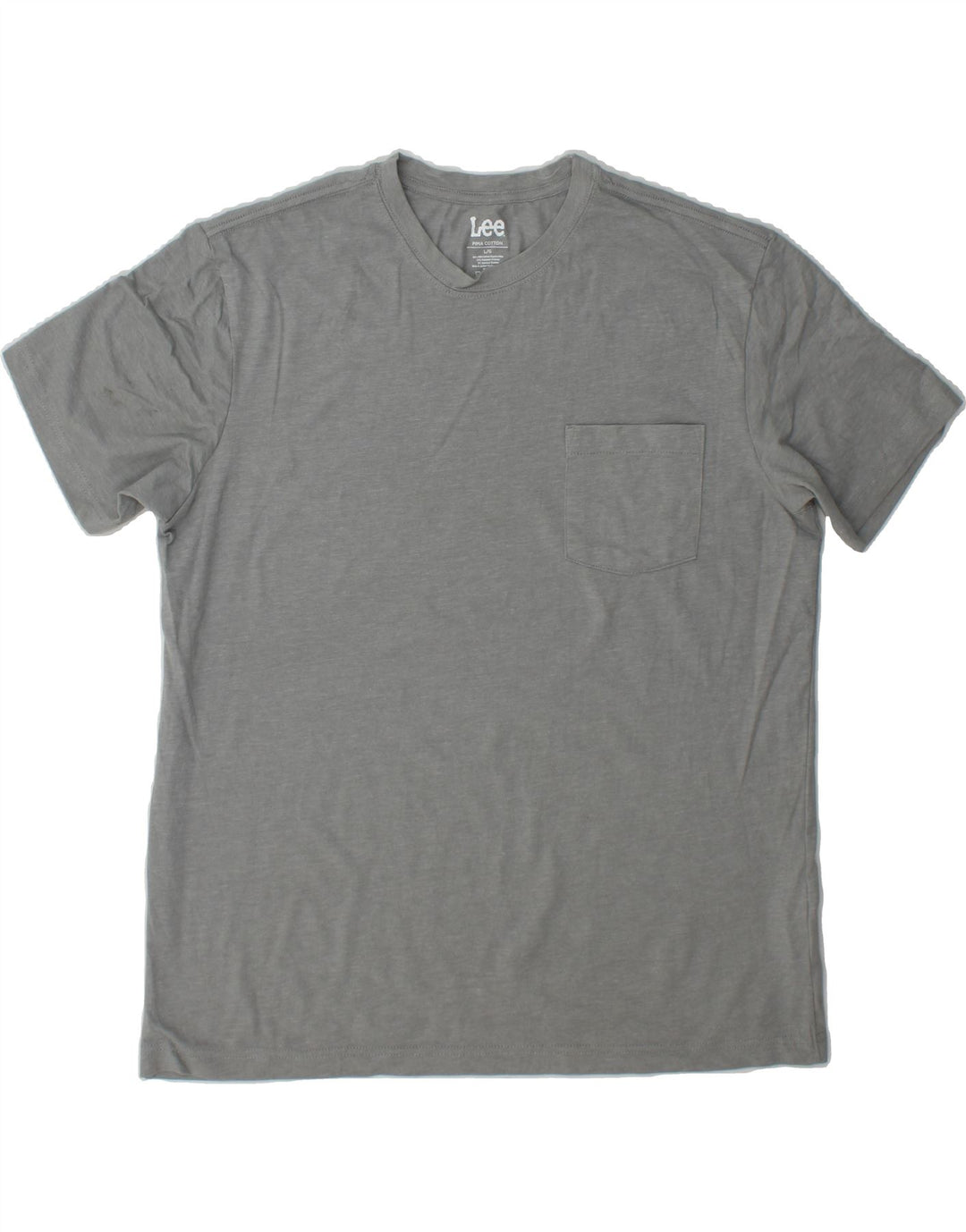 LEE Mens T-Shirt Top Large Grey Cotton Vintage Lee and Second-Hand Lee from Messina Hembry 