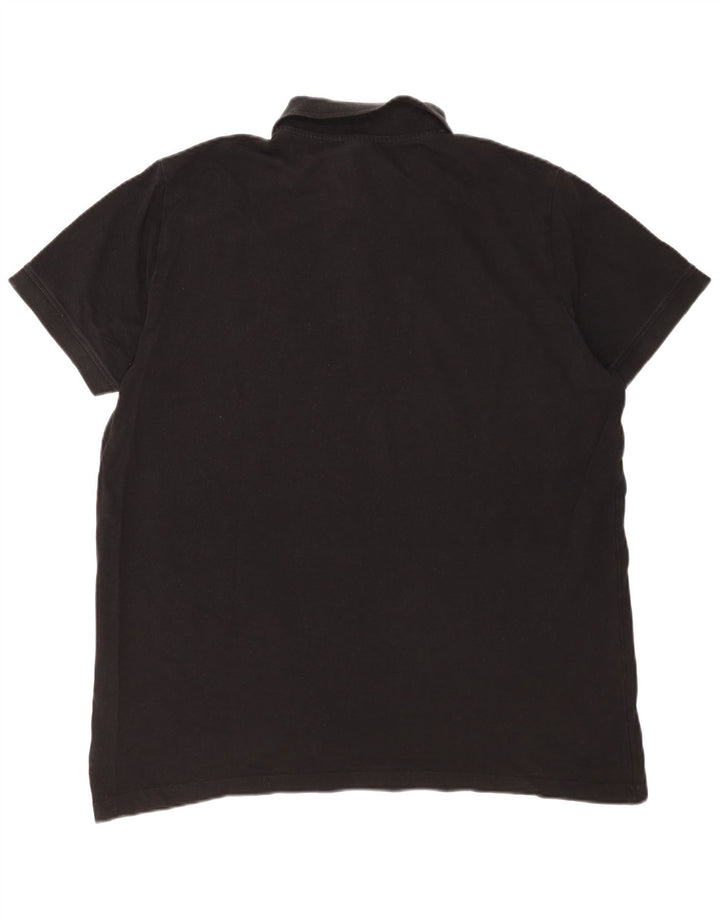 Cămașă polo pentru bărbați Kappa 2XL bumbac negru