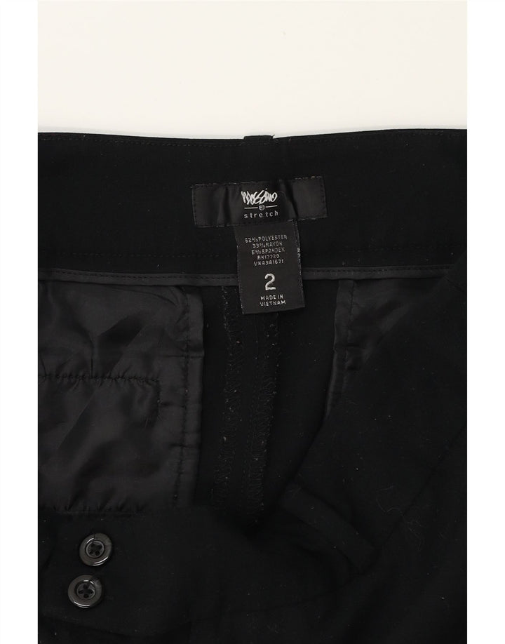 MOSSIMO Womens Straight Capri Trousers US 2 XS W30 L20 Black Polyester Vintage Mossimo and Second-Hand Mossimo from Messina Hembry 