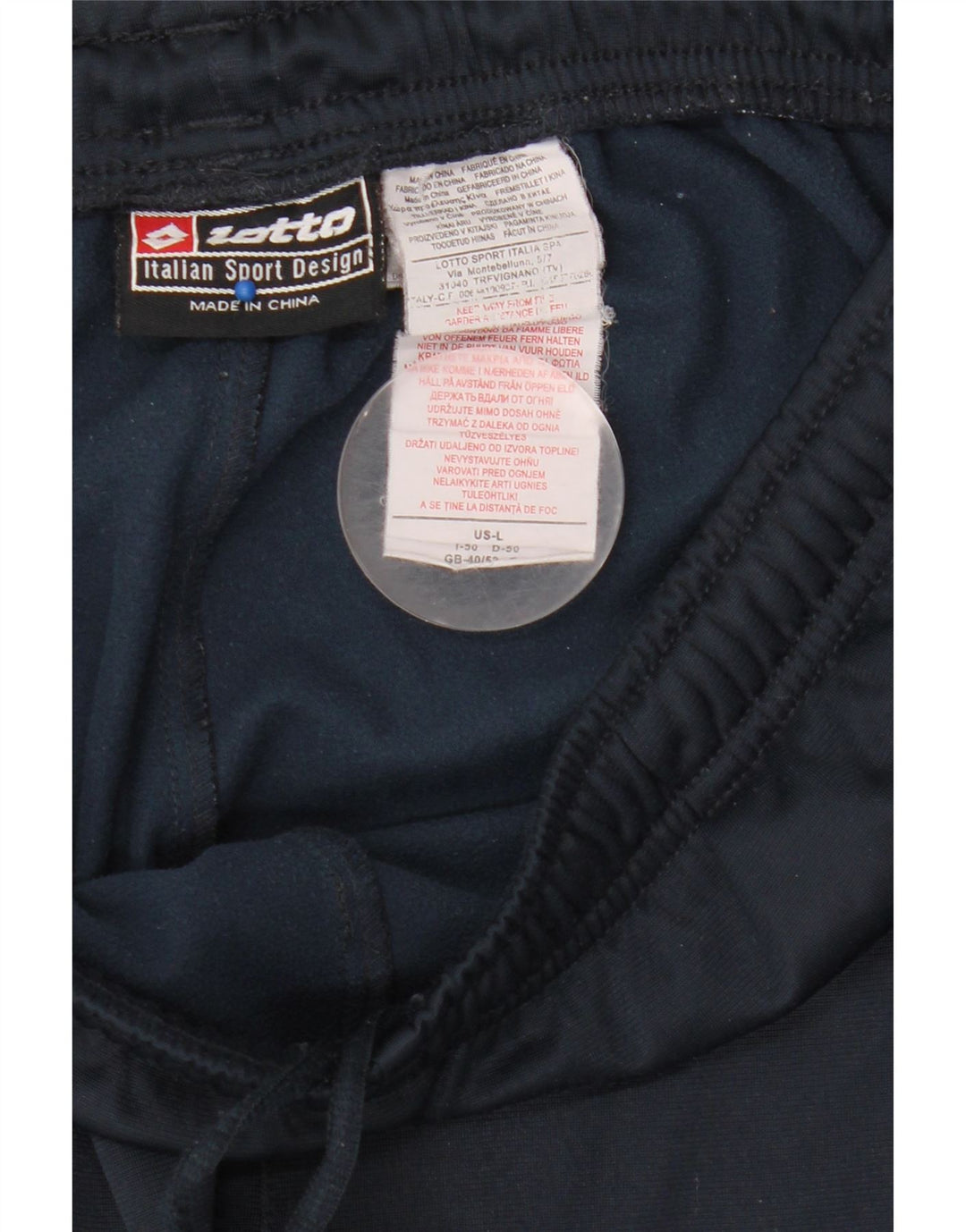 Pantaloni de trening Lotto pentru bărbați, mari, albastru, poliester