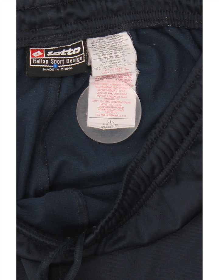Pantaloni de trening Lotto pentru bărbați, mari, albastru, poliester