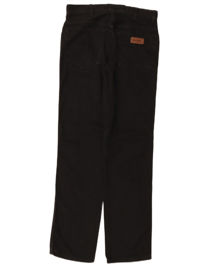Blugi drepti pentru bărbați Wrangler W30 L32 bumbac negru