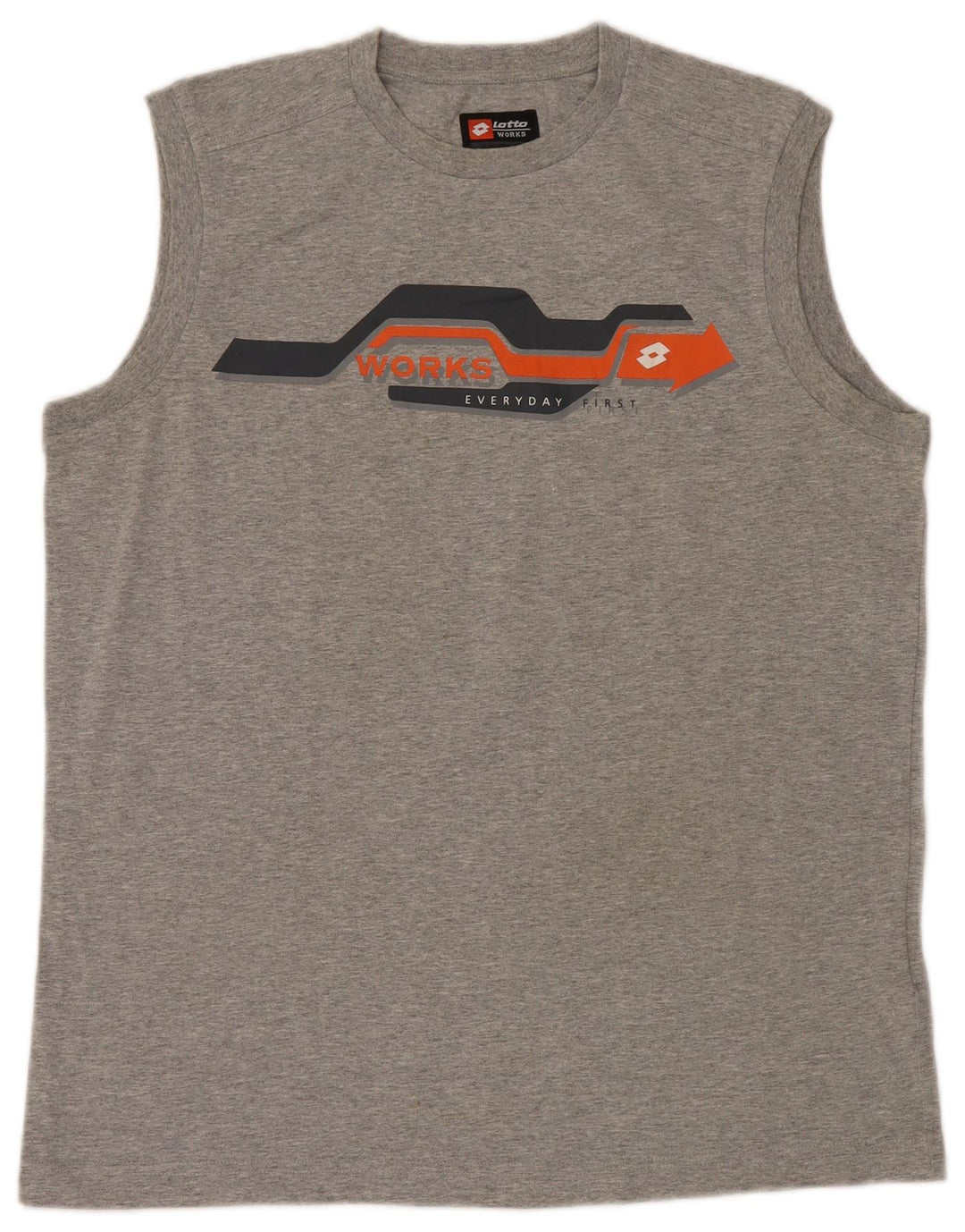 Vestă grafică pentru bărbați Lotto UK 40/42 Mare bumbac gri