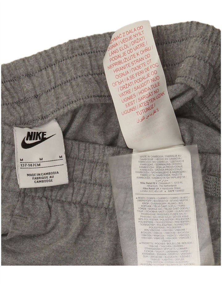 Pantaloni scurți sport Nike pentru băieți 10-11 ani Poliester mediu gri