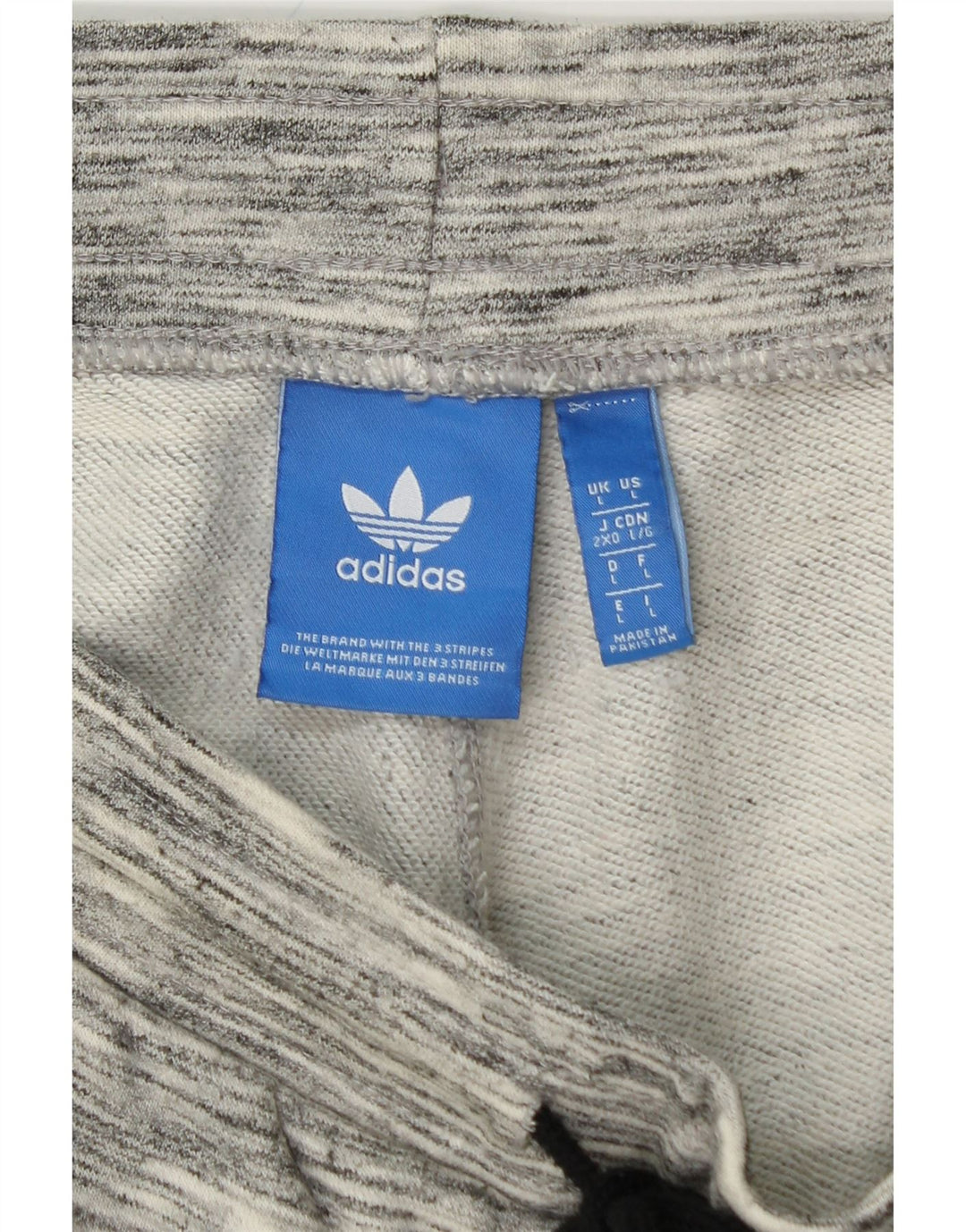Pantaloni de trening pentru bărbați ADIDAS Joggeri mari, gri, cu dungi, bumbac