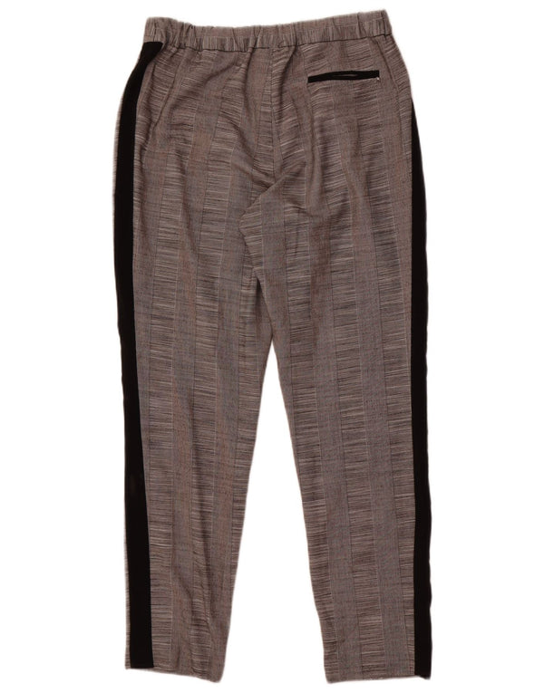 Pantaloni casual Topshop pentru femei, cu model abstract, UK 10 Small W28 L28 Gri