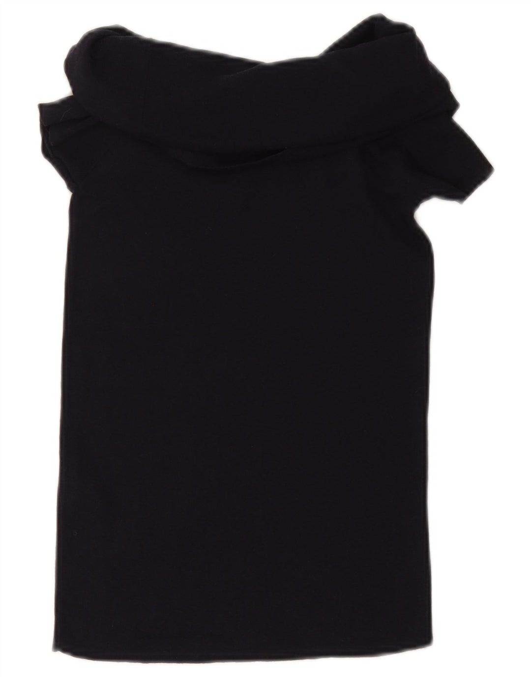 Top Bluză Crop ZARA pentru femei UK 12 Medium Black Viscose