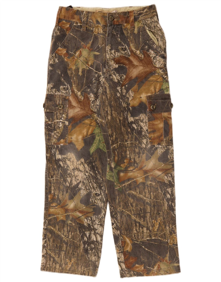 Pantaloni cargo Russell Athletic pentru baieti 10-11 ani W23 L25 gri mediu