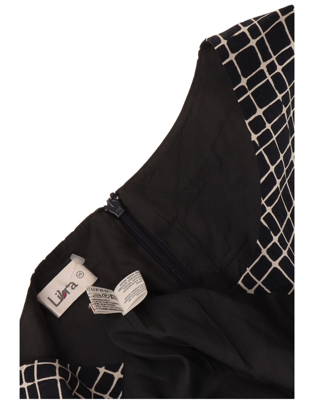 Rochie pentru femei Libra fără mâneci, UK 14, bumbac cu carouri, albastru bleumarin mediu