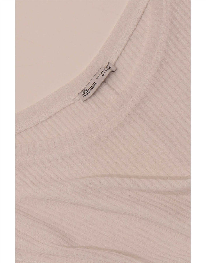 Vestă supradimensionată pentru femei Zara UK 10 Small White